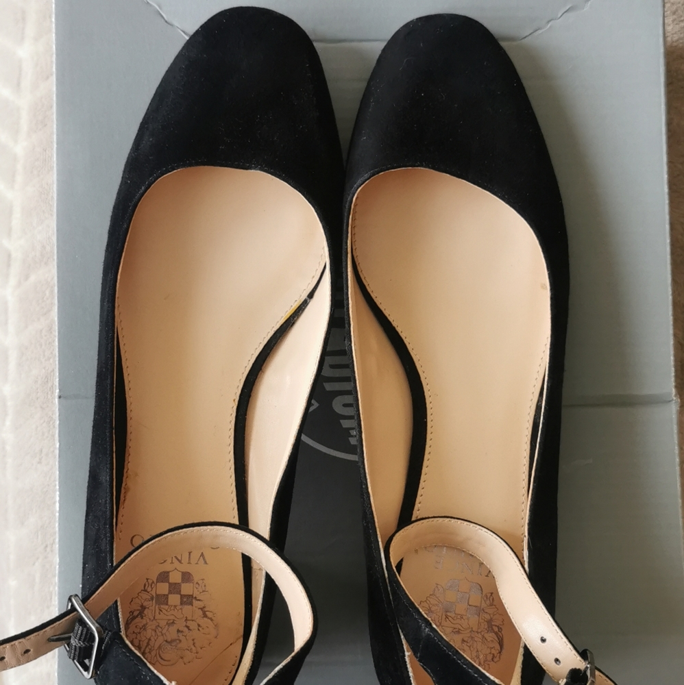 Vince Camuto Suede Ankle Strap Shoes Size 9
